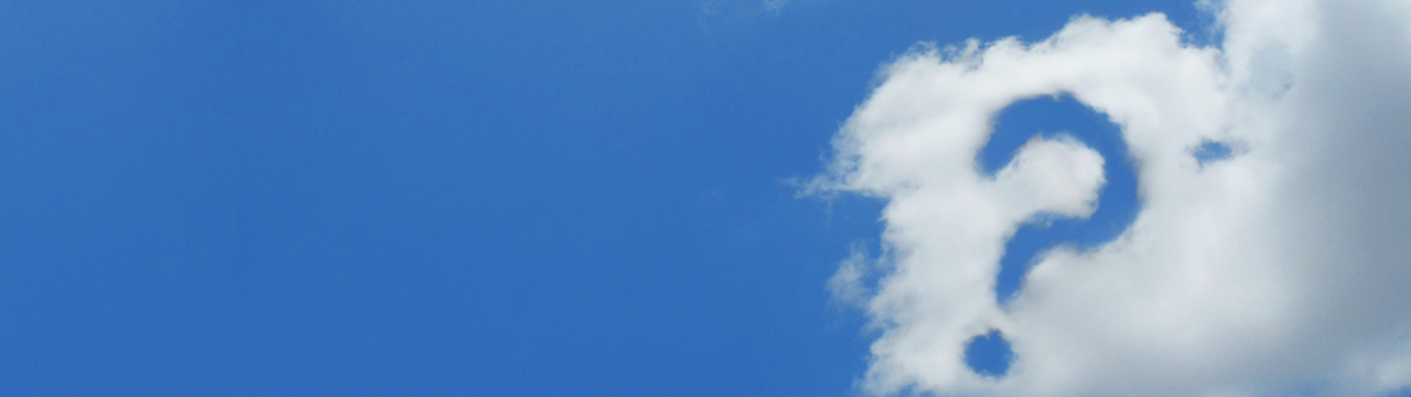 はてなの形の雲